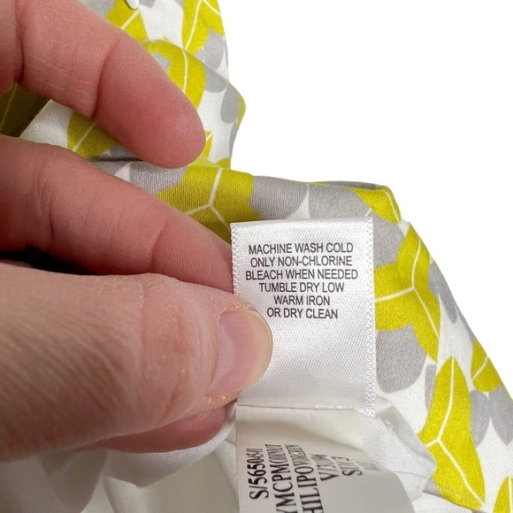Banana Republic Milly Collection Chartreuse Geometric Print Mini Skirt - Picture 11 of 13
